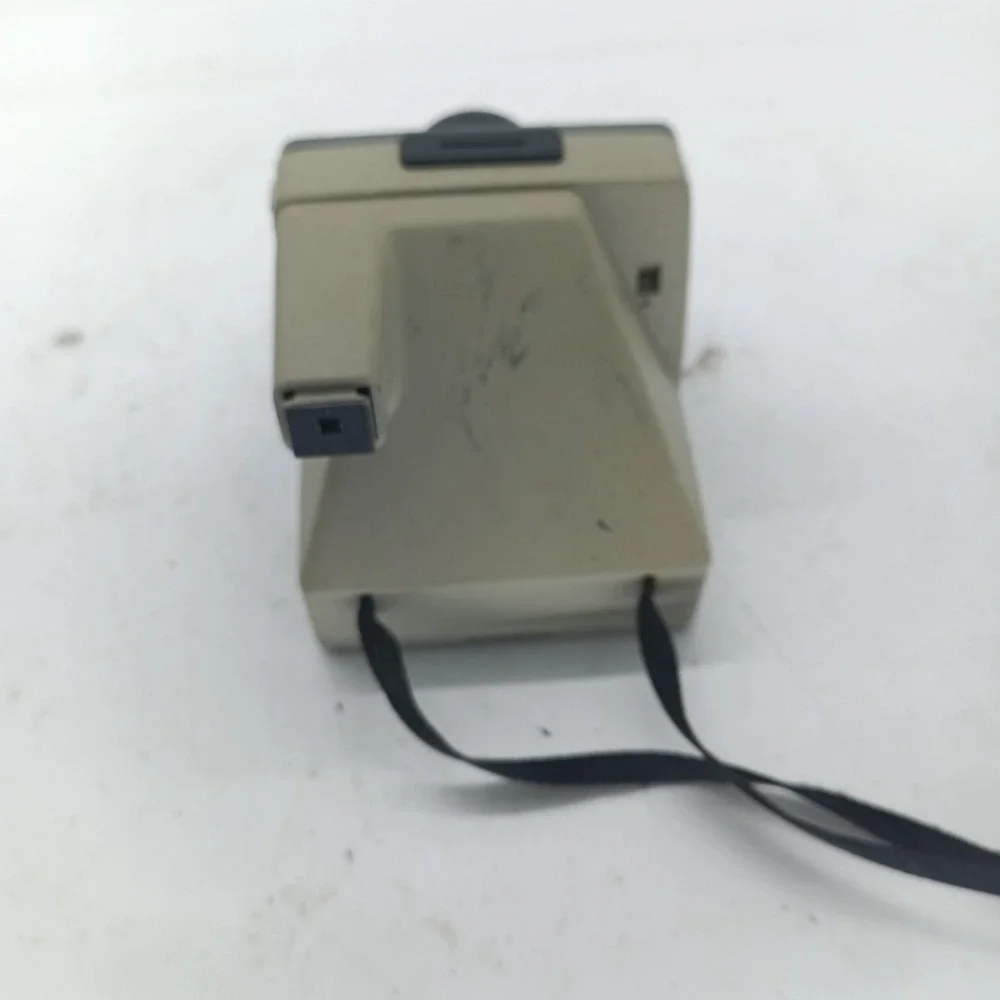 Polaroid The Button Land Camera Vintage Instant Film SX-70 Gray Tan USA a8